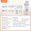VEVOR BreastPump, Wearable Electric Breast Pumps Hands Free,