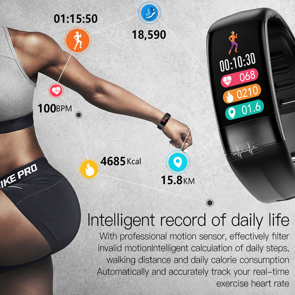 Body Smart Bracelet ECG Heart Rate Waterproof