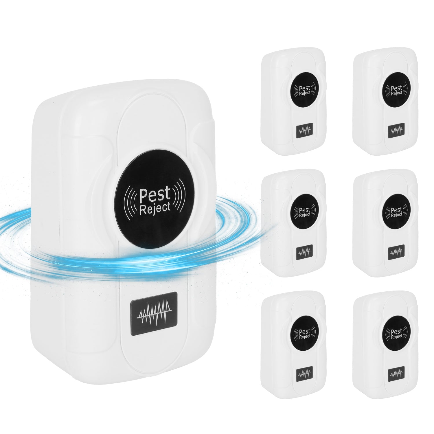 6 Pack 32-120KHz Ultrasonic Insect Repellent Indoor Plug