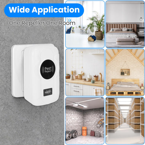 6 Pack 32-120KHz Ultrasonic Insect Repellent Indoor Plug