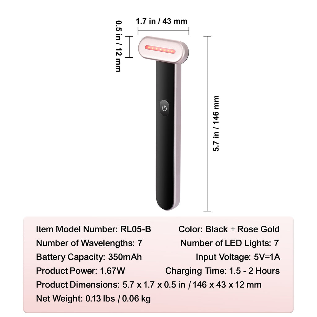 VEVOR Red Light Therapy Wand For Face,  Neck