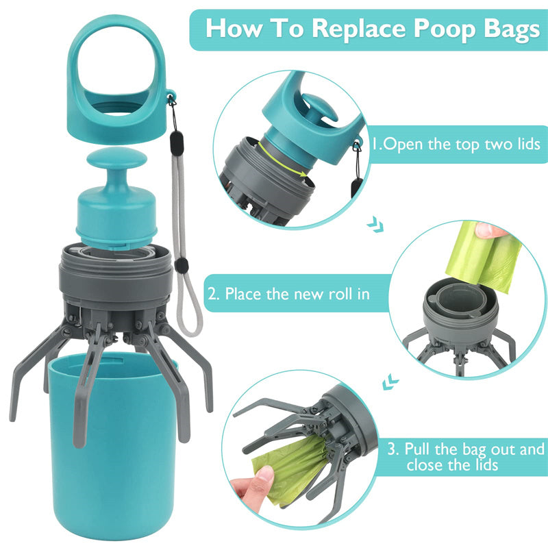 Portable Lightweight Dog Pooper Scooper With Built
