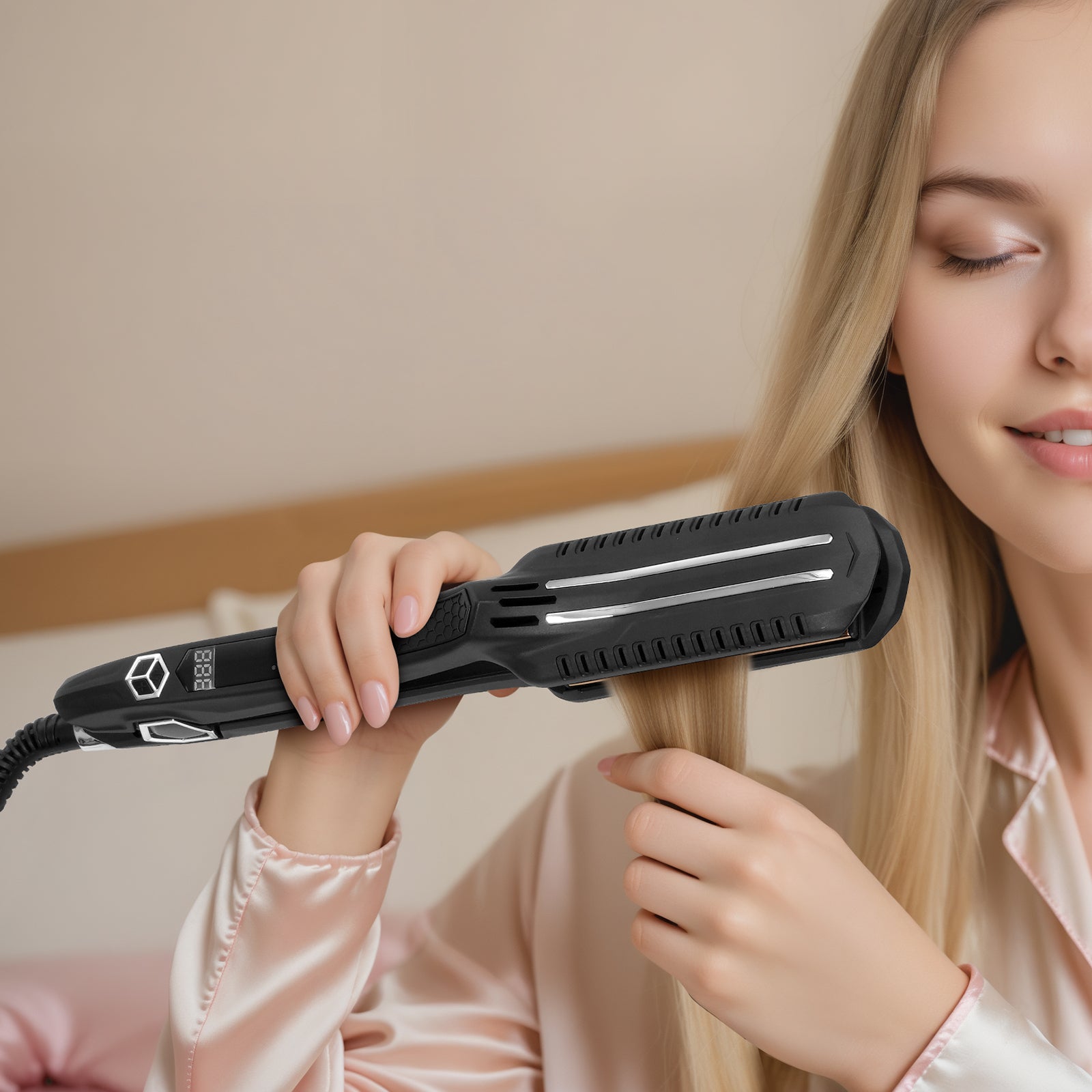 VEVOR Hair Straightener, Titanium Flat Iron,