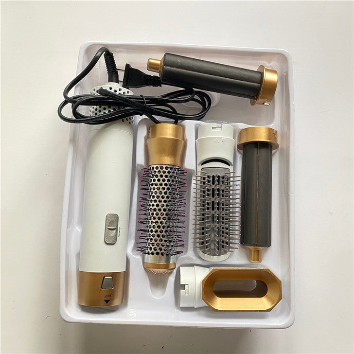5-in-1 Hot Air Comb Curling Iron Styling Comb Hair Dryer